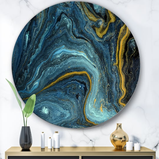 Designart - Agathe Ripple Golden Rivers